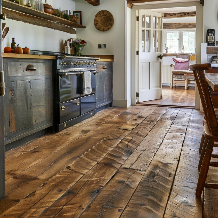 Gleaming kitchen floors through expert sanding