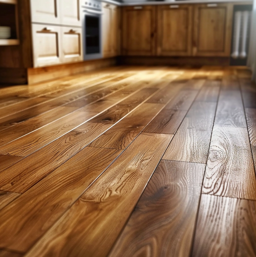 Transforming worn-out kitchen floors